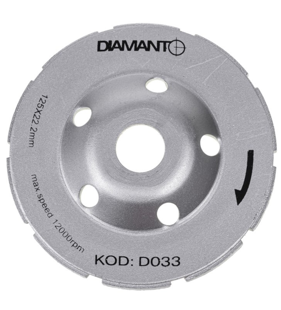 Tarcza diament do szlifowania 125mm DUBLE DIAMANTO