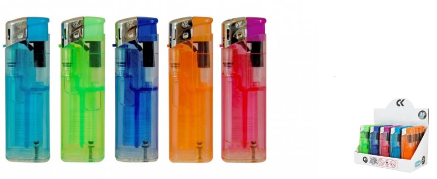 Zapalniczka przeźroczysta