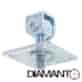 Zawias regulowany do przykręcania M16 - podstawa 80x80 DIAMANTO