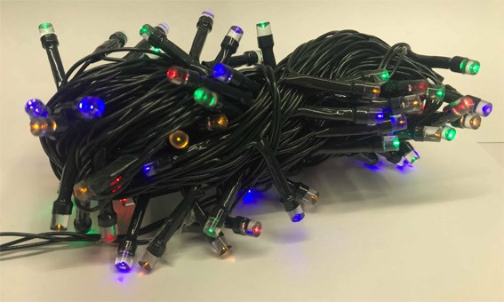 Lampki choinkowe LED 100 żar. 10m ciepłe białe