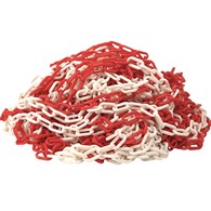 Łańcuch PCV biało - czerwony 6mm DIAMANTO