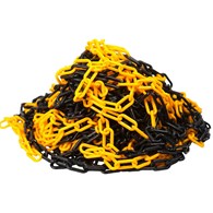 Łańcuch PCV żółto - czarny 10mm DIAMANTO