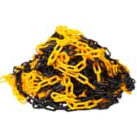 Łańcuch PCV żółto - czarny 10mm DIAMANTO