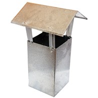 Kominek wentylacyjny ocynkowany 14x14cm