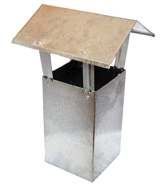 Kominek wentylacyjny ocynkowany 14x14cm