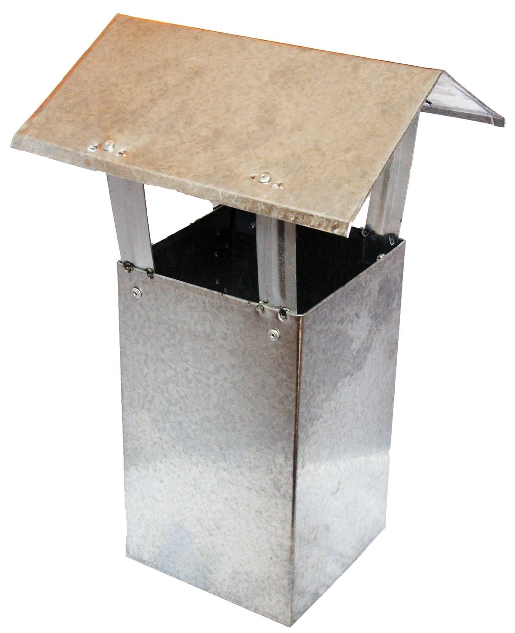 Kominek wentylacyjny ocynkowany 14x14cm