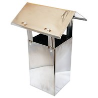 Kominek wentylacyjny nierdzewny 14x14cm