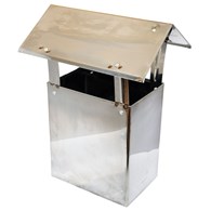 Kominek wentylacyjny nierdzewny 14x20cm