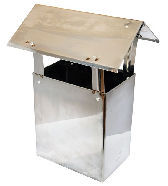 Kominek wentylacyjny nierdzewny 14x20cm