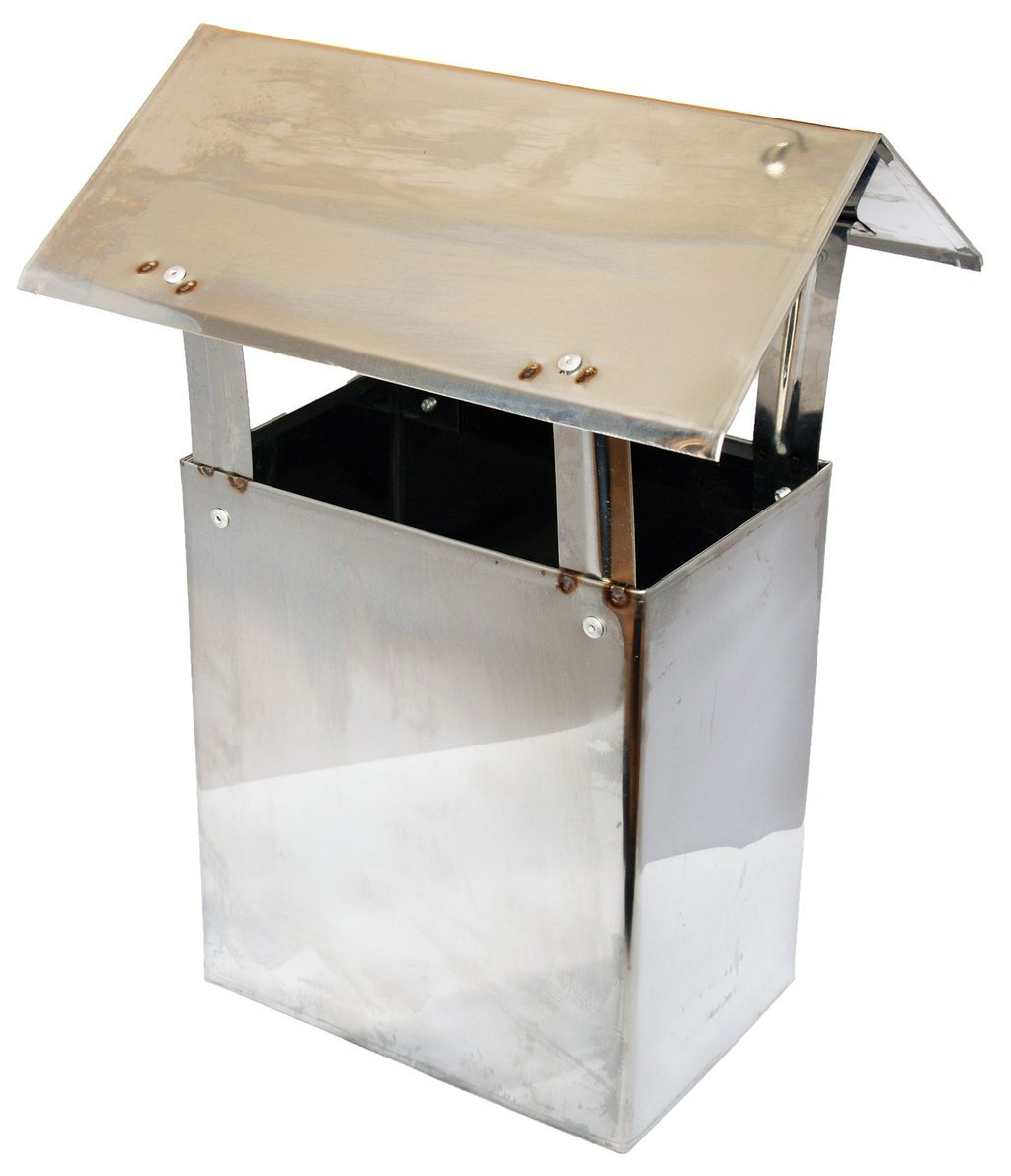 Kominek wentylacyjny nierdzewny 14x20cm