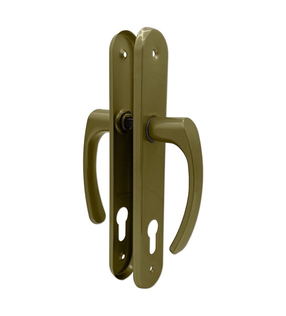 Klamka drzwiowa SEGER długi szyld 60 wkład ZŁOTA