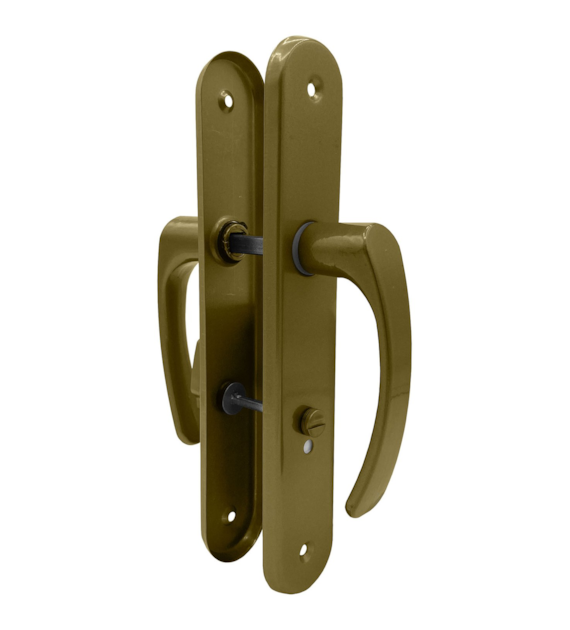 Klamka drzwiowa SEGER długi szyld 60 WC ZŁOTA