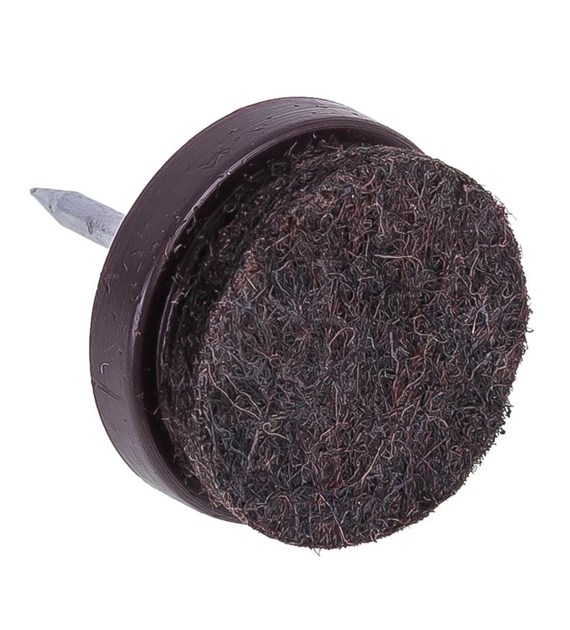 Ślizgacz meblowy wbijany brązowy fi 20 DIAMANTO