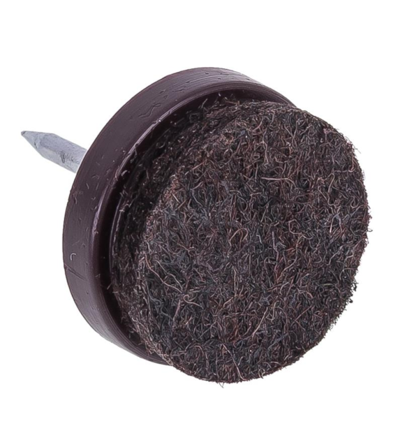 Ślizgacz meblowy wbijany brązowy fi 24 DIAMANTO