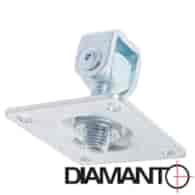 Zawias regulowany do przykręcania M20 - podstawa 100x100 DIAMANTO