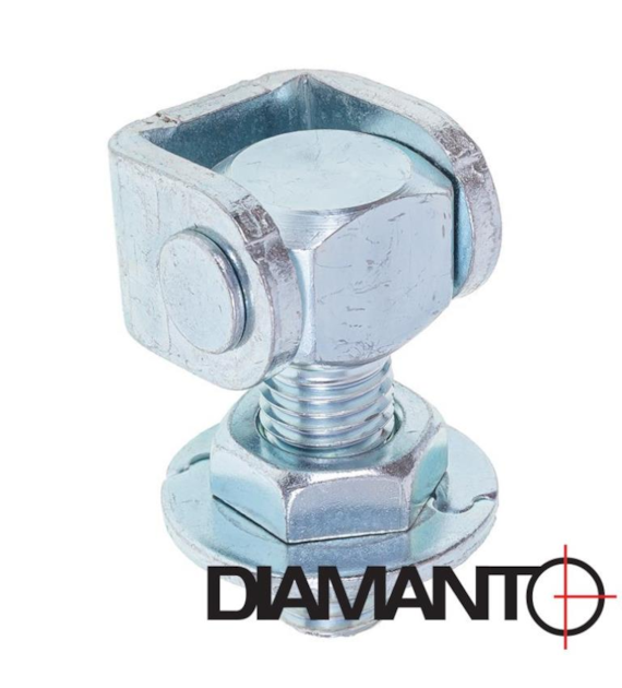 Zawias regulowany do przyspawania M20 DIAMANTO