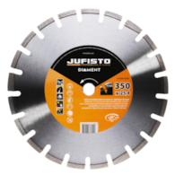 JUFISTO Tarcza diamentowa 350 x 25,4 mm segmentowa spawana laserowo do asfaltu i świeżego betonu