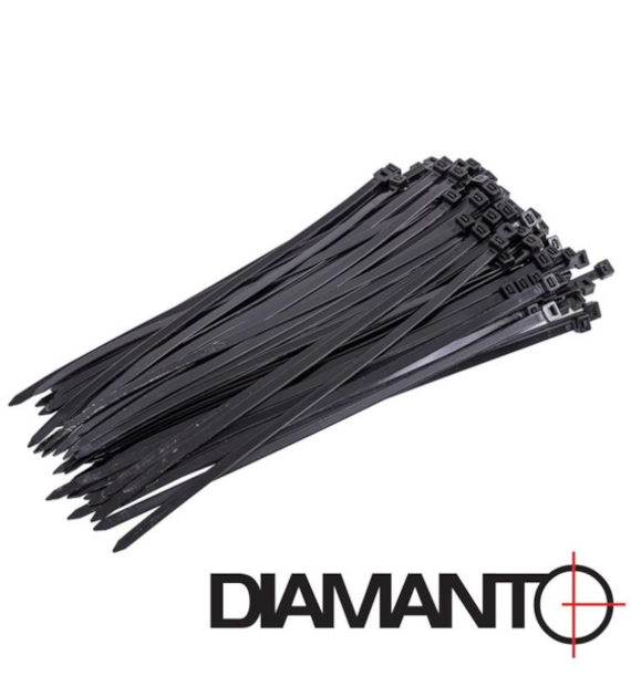 Opaska kablowa 7,8 x 550 czarna DIAMANTO