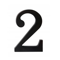 Cyfra na dom plastikowa 17,5cm CZARNA 2