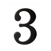 Cyfra na dom plastikowa 17,5cm CZARNA 3