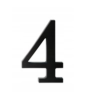 Cyfra na dom plastikowa 17,5cm CZARNA 4