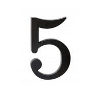 Cyfra na dom plastikowa 17,5cm CZARNA 5