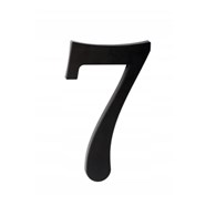 Cyfra na dom plastikowa 17,5cm CZARNA 7