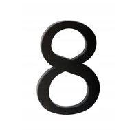 Cyfra na dom plastikowa 17,5cm CZARNA 8