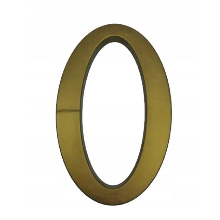 Cyfra na dom plastikowa 17,5cm ZŁOTA 0