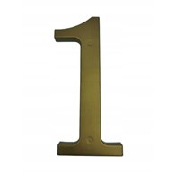Cyfra na dom plastikowa 17,5cm ZŁOTA 1