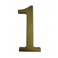 Cyfra na dom plastikowa 17,5cm ZŁOTA 1