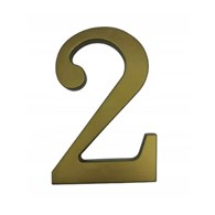 Cyfra na dom plastikowa 17,5cm ZŁOTA 2