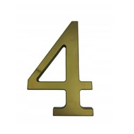 Cyfra na dom plastikowa 17,5cm ZŁOTA 4