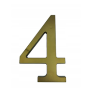 Cyfra na dom plastikowa 17,5cm ZŁOTA 4