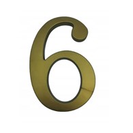 Cyfra na dom plastikowa 17,5cm ZŁOTA 6/9