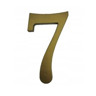 Cyfra na dom plastikowa 17,5cm ZŁOTA 7