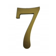 Cyfra na dom plastikowa 17,5cm ZŁOTA 7