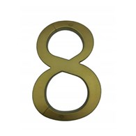 Cyfra na dom plastikowa 17,5cm ZŁOTA 8