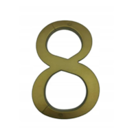 Cyfra na dom plastikowa 17,5cm ZŁOTA 8