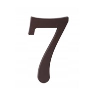 Cyfra na dom plastikowa 17,5cm BRĄZOWA 7