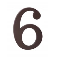Cyfra na dom plastikowa 17,5cm BRĄZOWA 6/9
