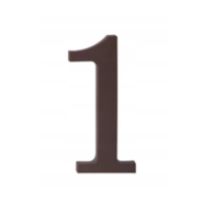 Cyfra na dom plastikowa 17,5cm BRĄZOWA 1