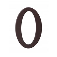 Cyfra na dom plastikowa 17,5cm BRĄZOWA 0