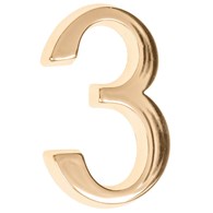 Cyfra na dom  5 cm MOSIĄDZ 3 samoprzylepna