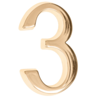 Cyfra na dom  5 cm MOSIĄDZ 3 samoprzylepna