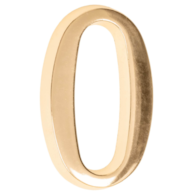 Cyfra na dom  5 cm MOSIĄDZ 0 samoprzylepna