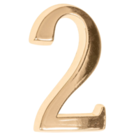Cyfra na dom  5 cm MOSIĄDZ 2 samoprzylepna