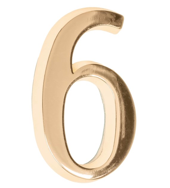 Cyfra na dom  5 cm MOSIĄDZ 6/9 samoprzylepna