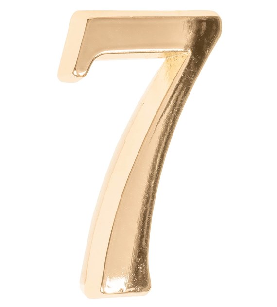 Cyfra na dom  5 cm MOSIĄDZ 7 samoprzylepna