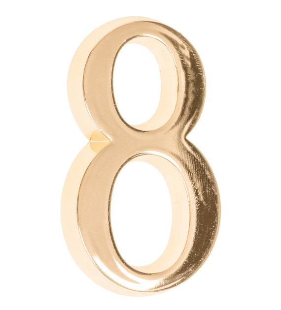 Cyfra na dom  5 cm MOSIĄDZ 8 samoprzylepna